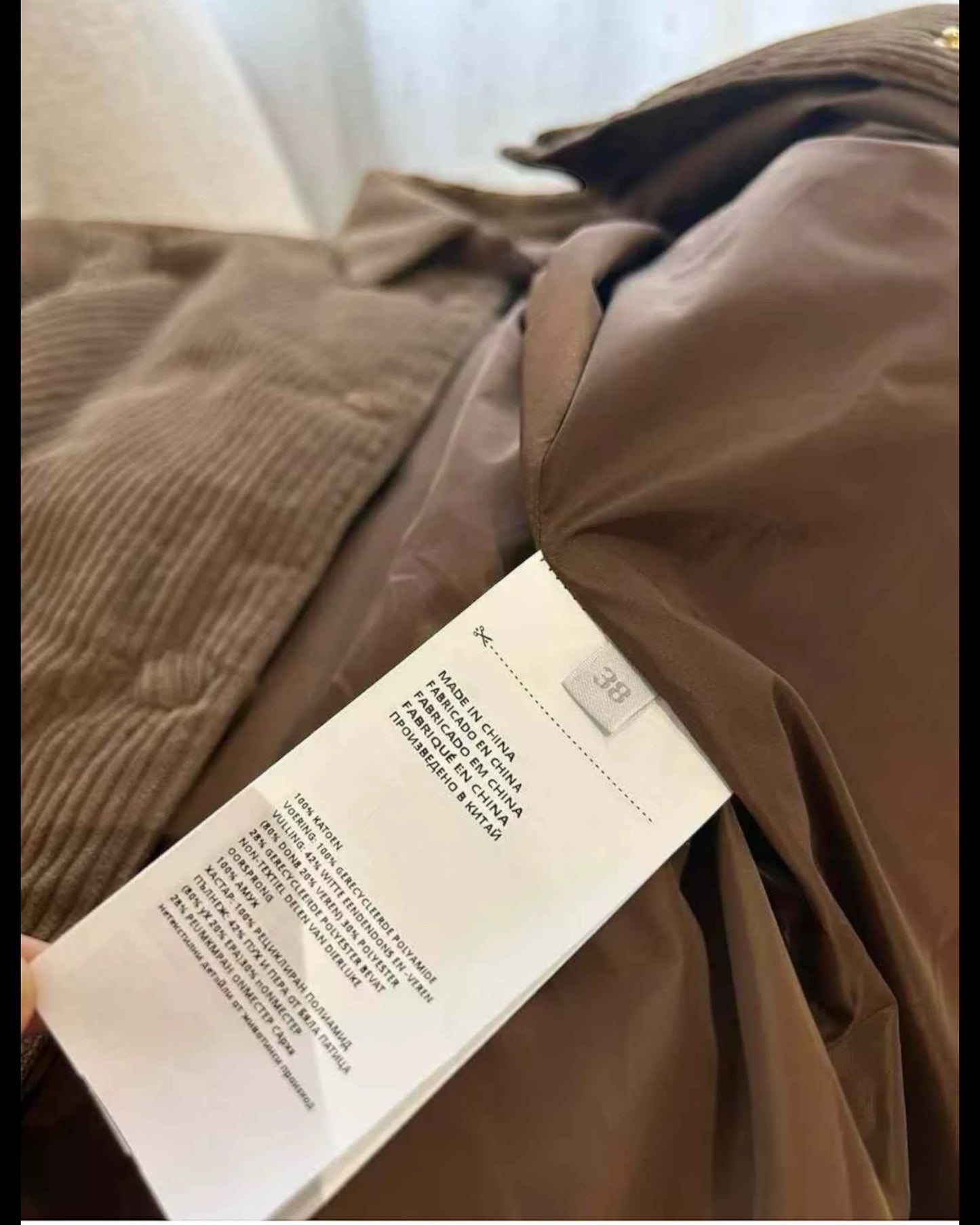 Miu Miu Corduroy Eco-Down Shirt Jacket – Size US 4