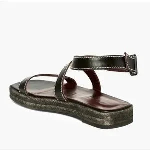 Staud Lara Espadrille Leather Sandal