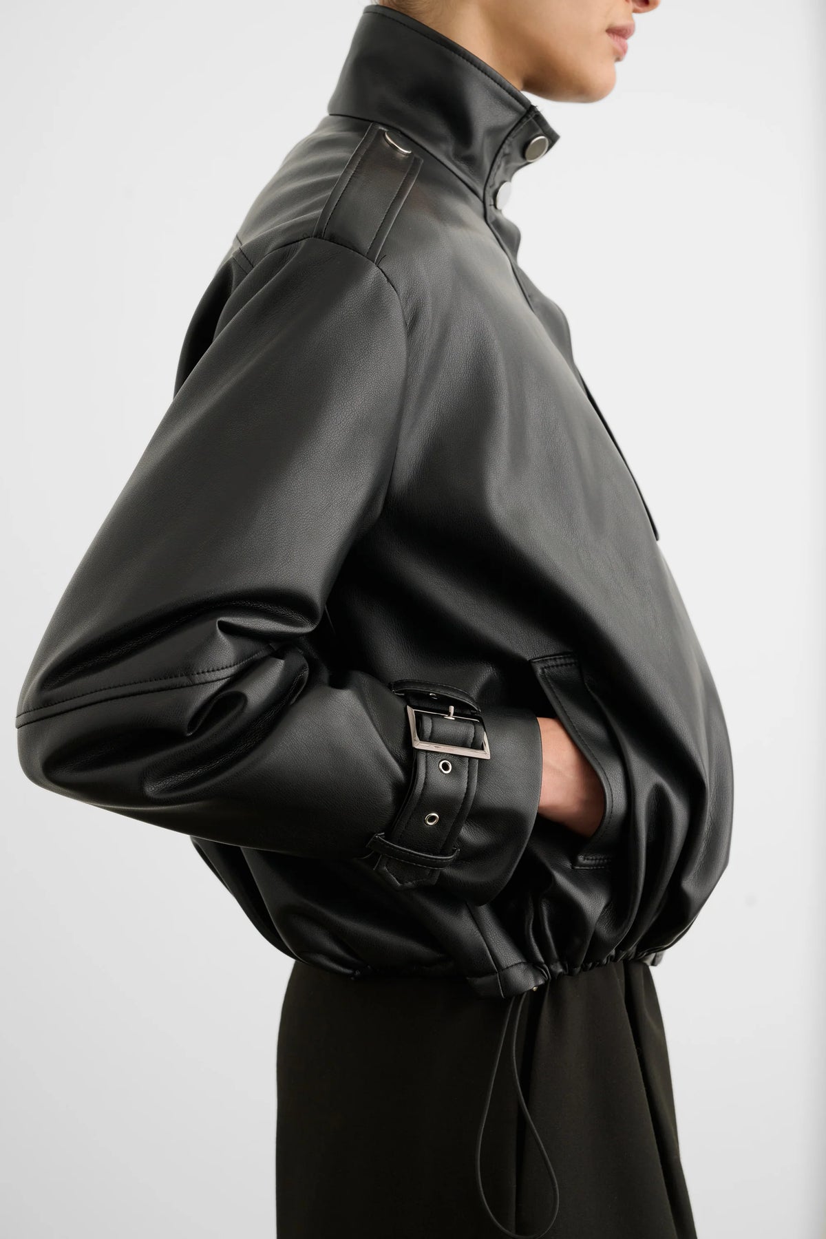 The Alyssa Funnel Neck Bomber