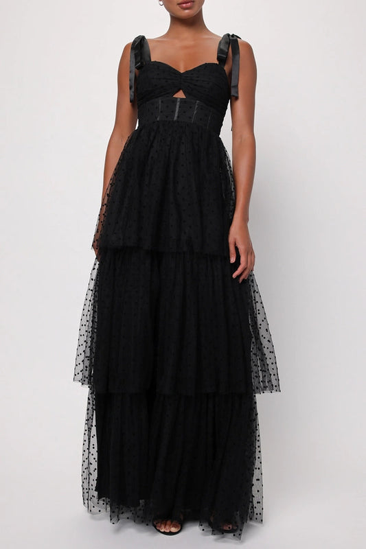 BILLIE KEYHOLE CUTOUT MAXI DRESS