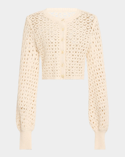 Tori Blouson Sleeve Olive Cardigan