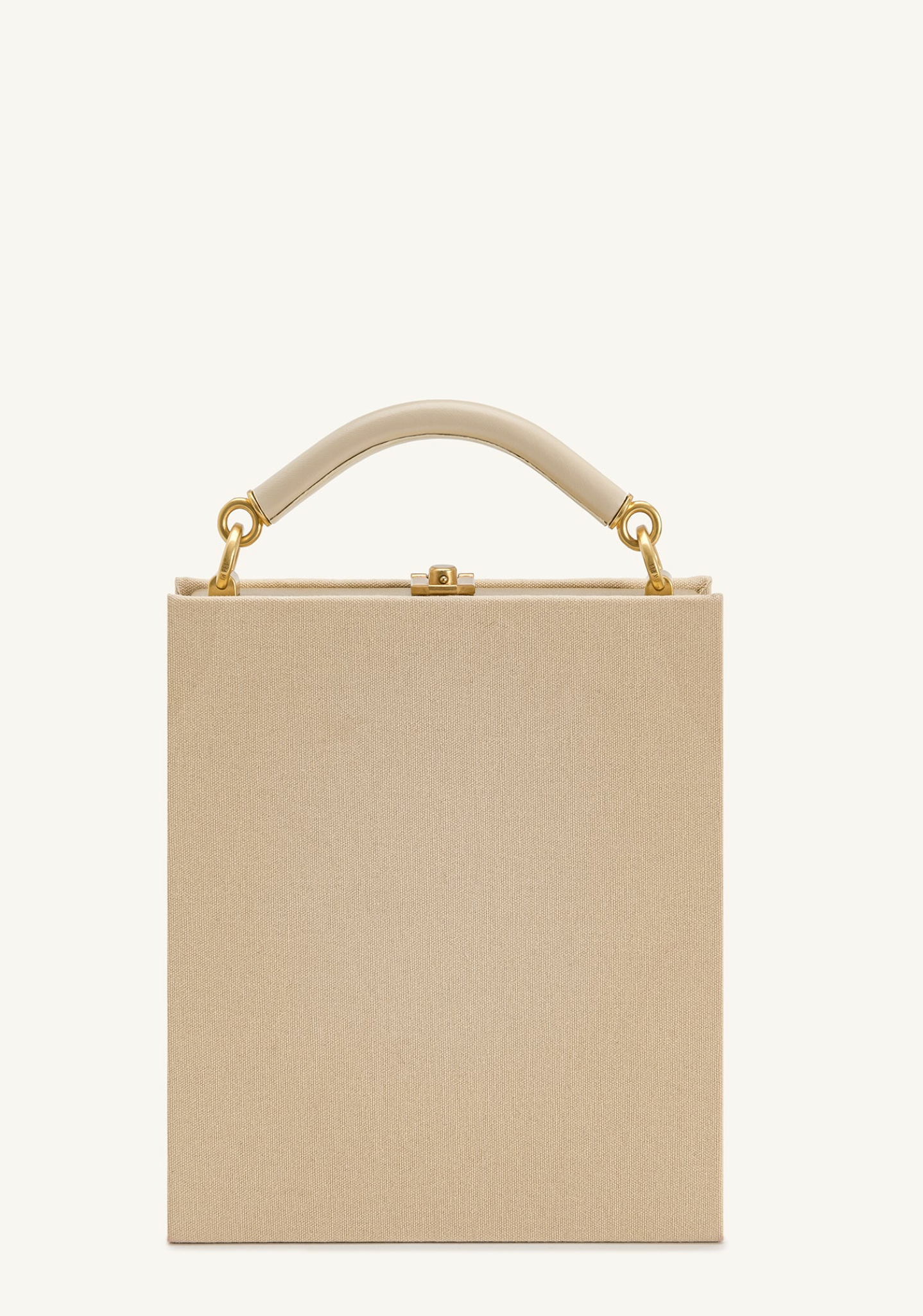 Elle Picnic Pattern Book Top Handle Bag - Khaki