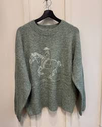 Embroidered Cowboy Sweater