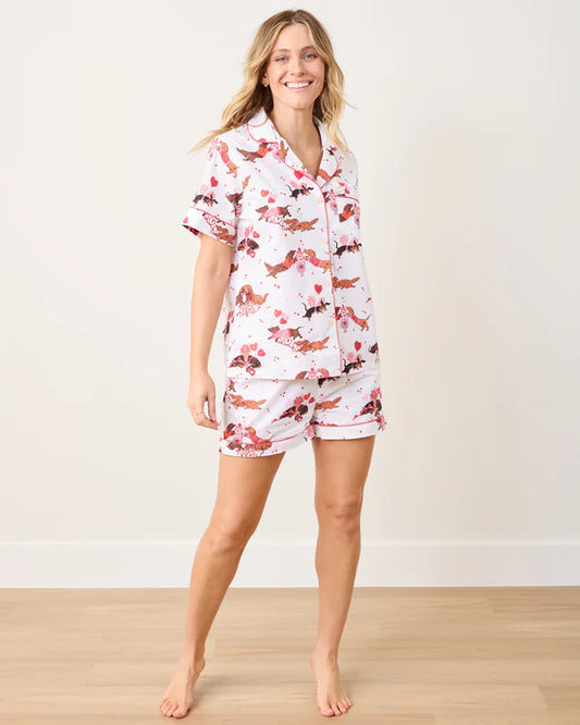 Dachshund Date - Short Sleep Set - Print Fresh