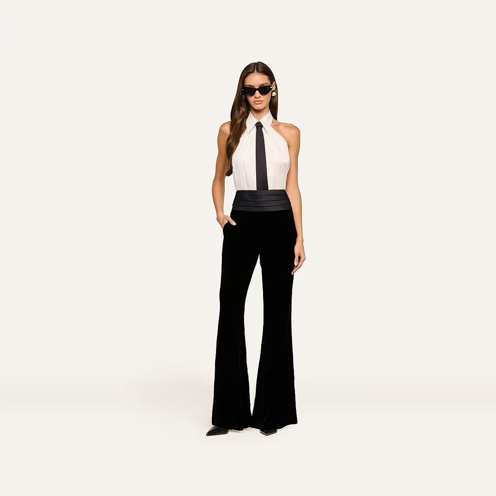 Wren Necktie Halter Top