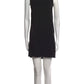 AllSaints Black Scoop Neck Mini Dress