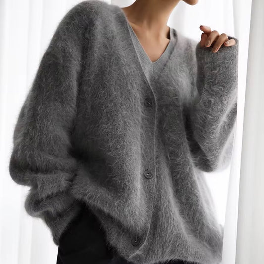 Fuzzy Knit Cardigan