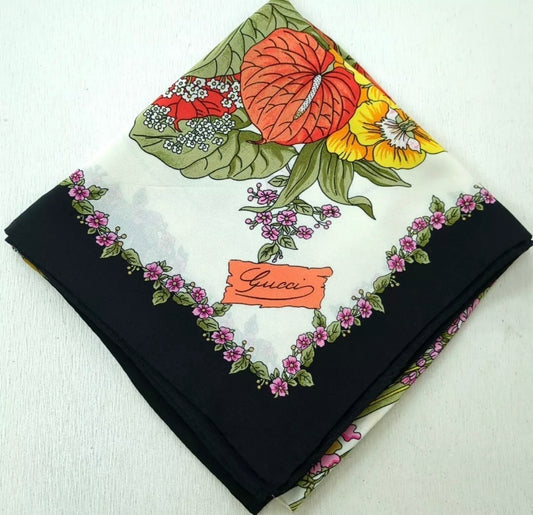 Gucci Floral Paradise Silk Scarf