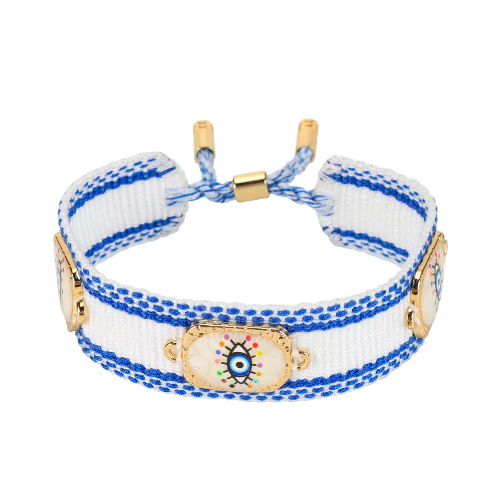 Woven Heart Charm Bracelet