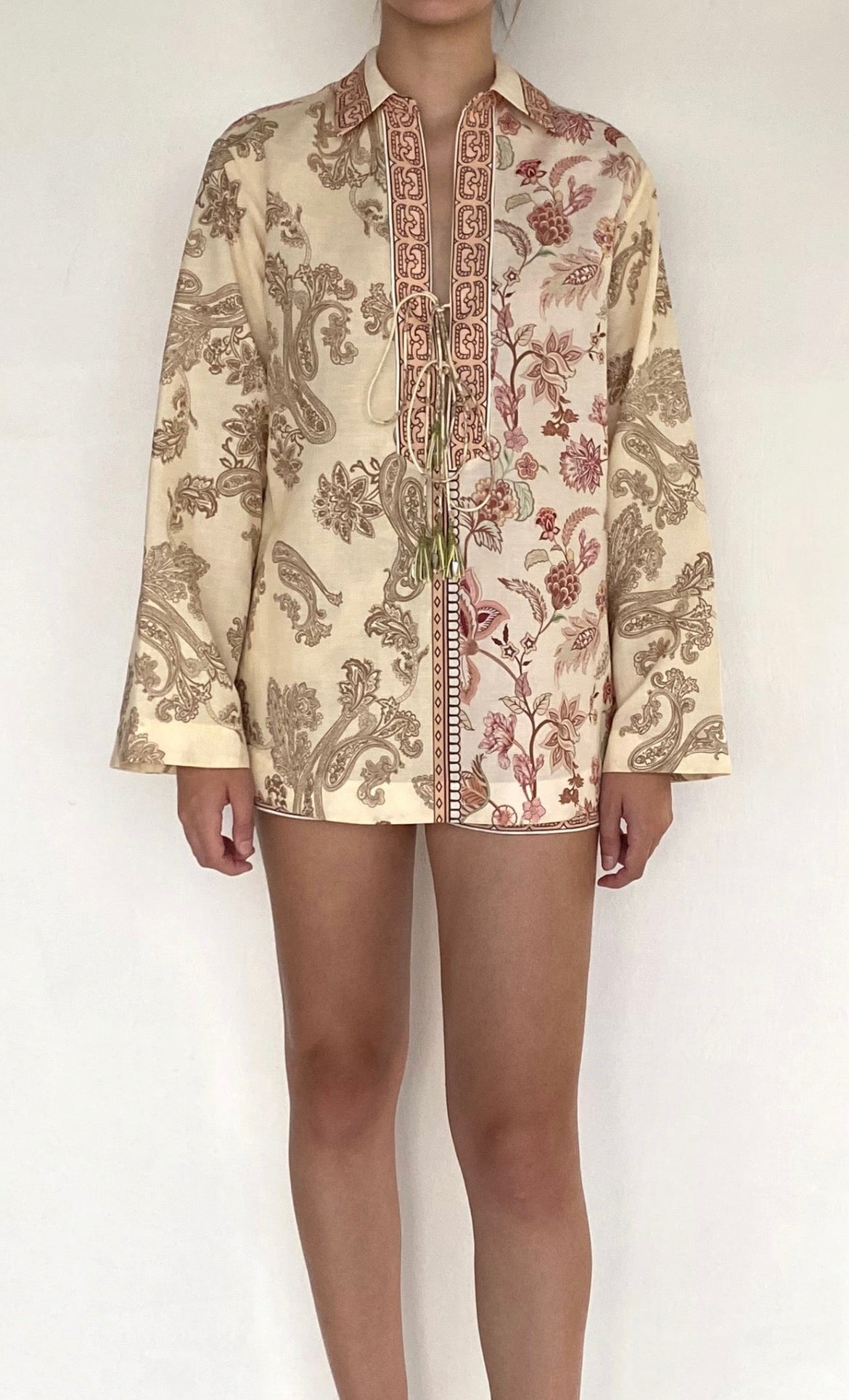 Drop Shoulder Collared Tunic- Hemant & Nandita