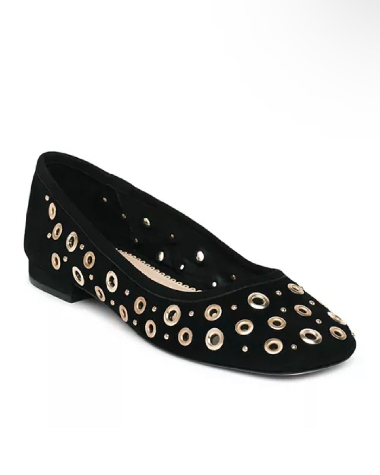 Ivy Mixed Hardware Ballet Flat