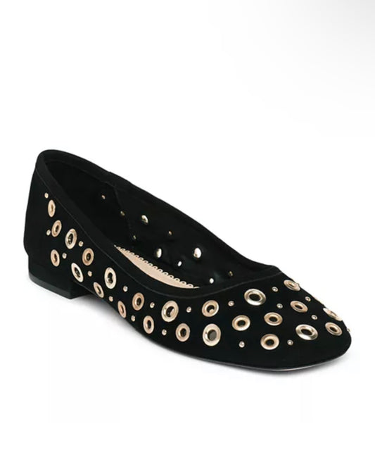 Ivy Mixed Hardware Ballet Flat