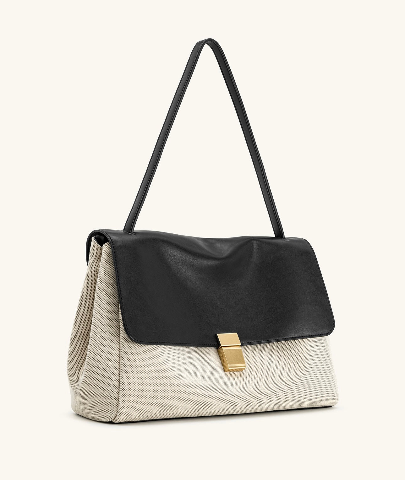 Hilary Shoulder Bag| Black Canvas