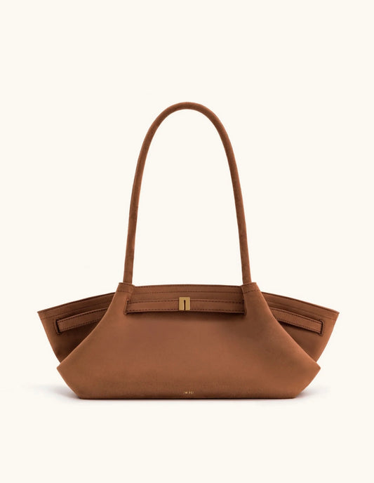 Hana Wide Faux Suede Tote Bag