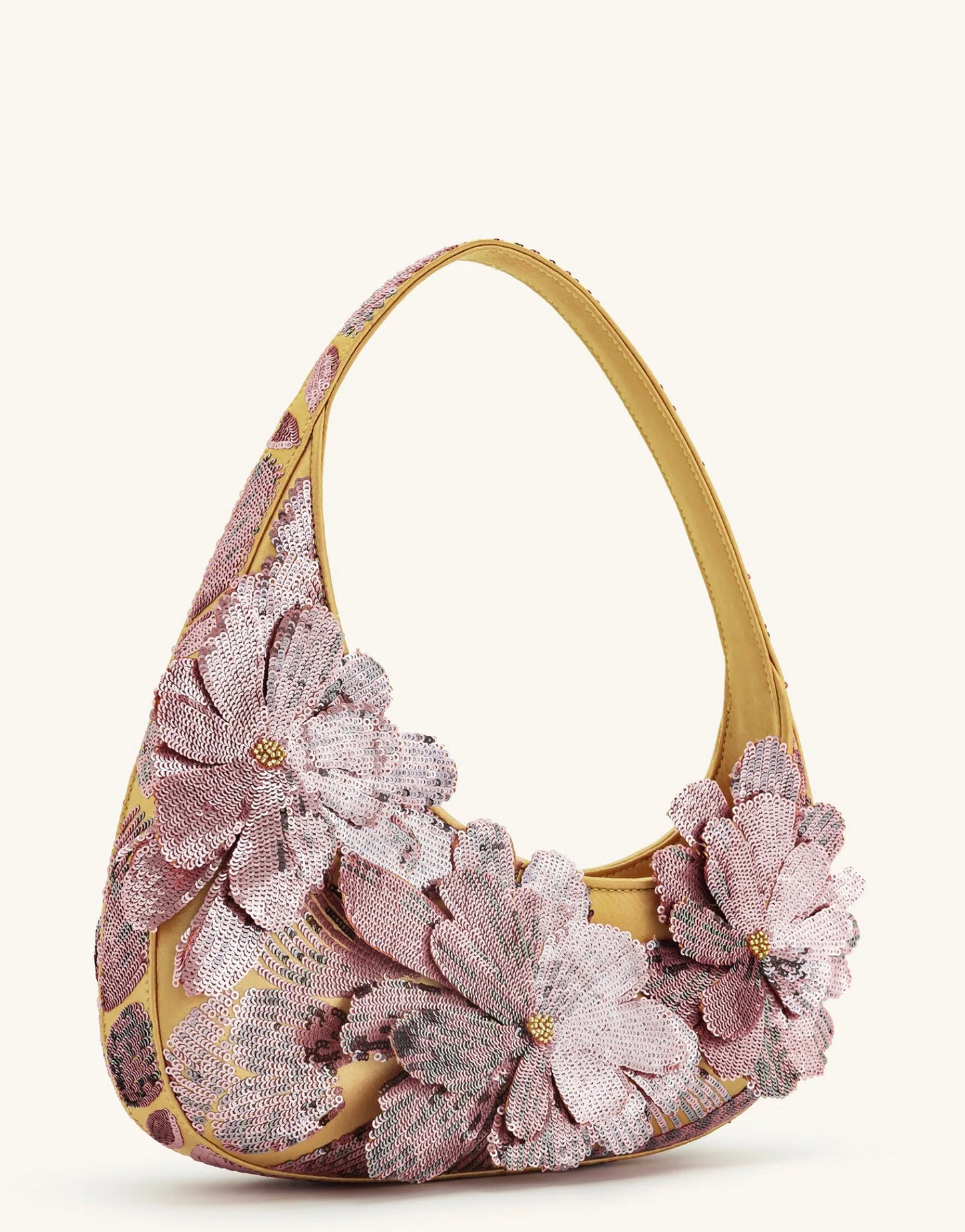 Harlee Sequin Shoulder Bag - Pink