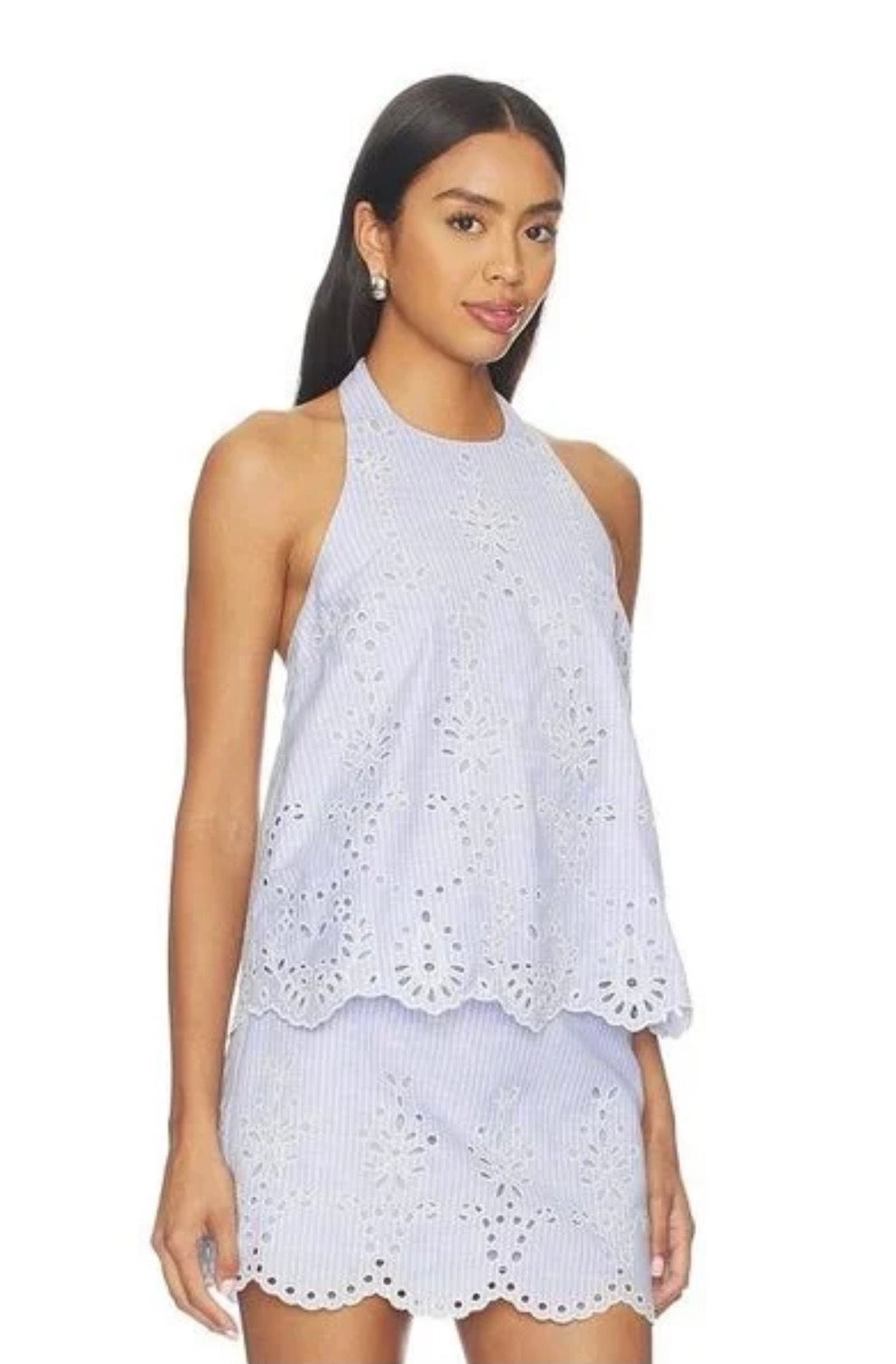 Halter Neck with Eyelet Detail