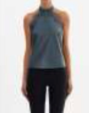 Ginny Lace Trim Faux Leather Top