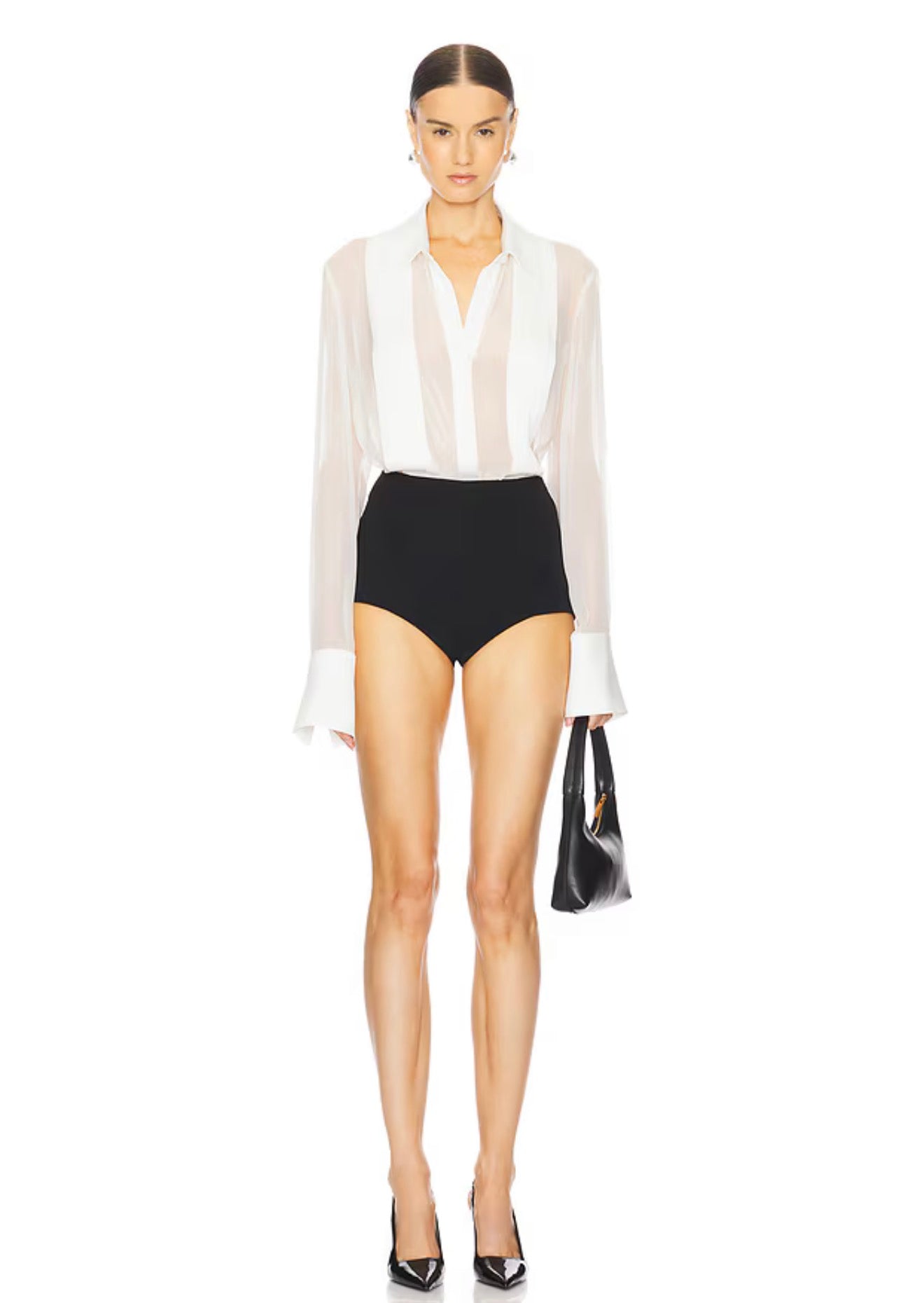 Meghan Silk Blouse in White