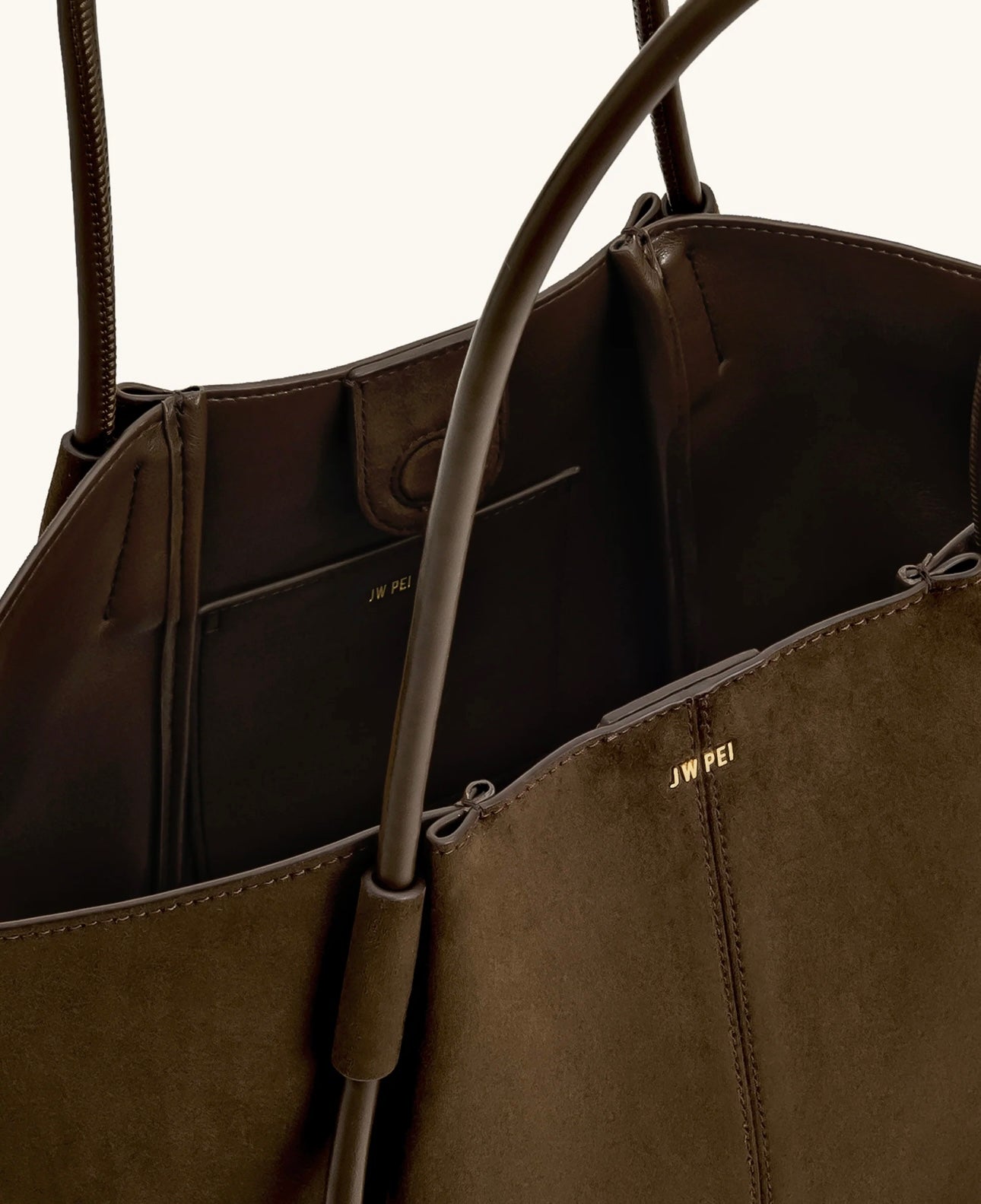 Nala Wide Tote Bag| Mocha Brown