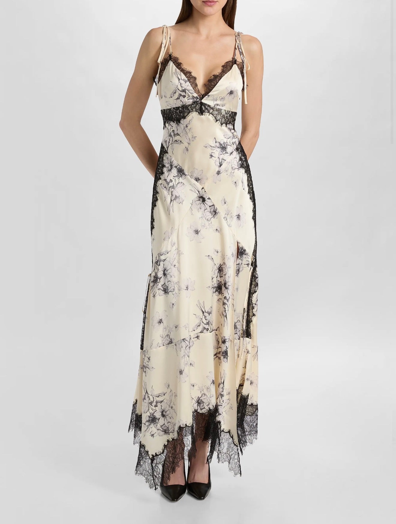 Handsketched Floral Jett Dress