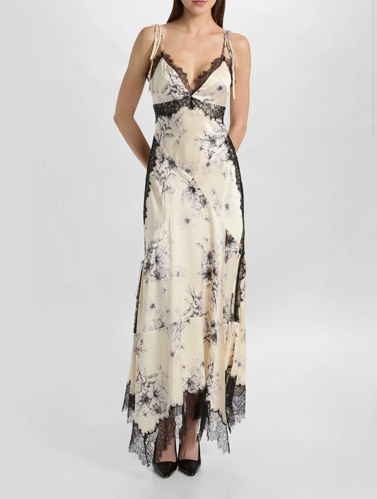 Handsketched Floral Jett Dress