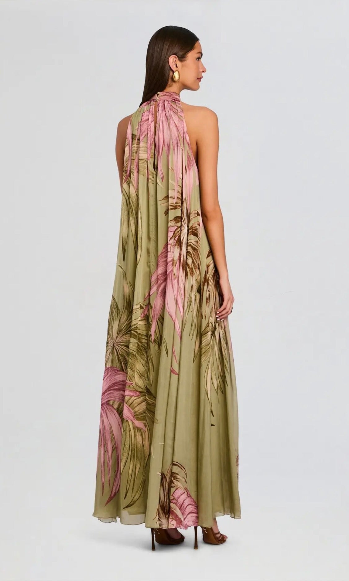 Flared Maxi Dress-Rococo Sand