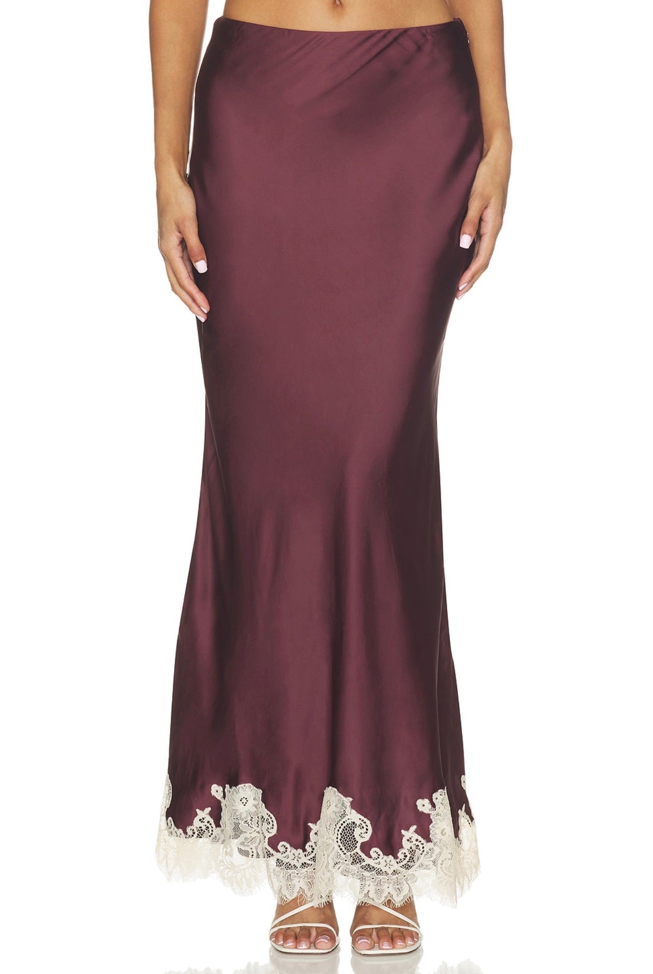 Maxi Skirt in Burgundy