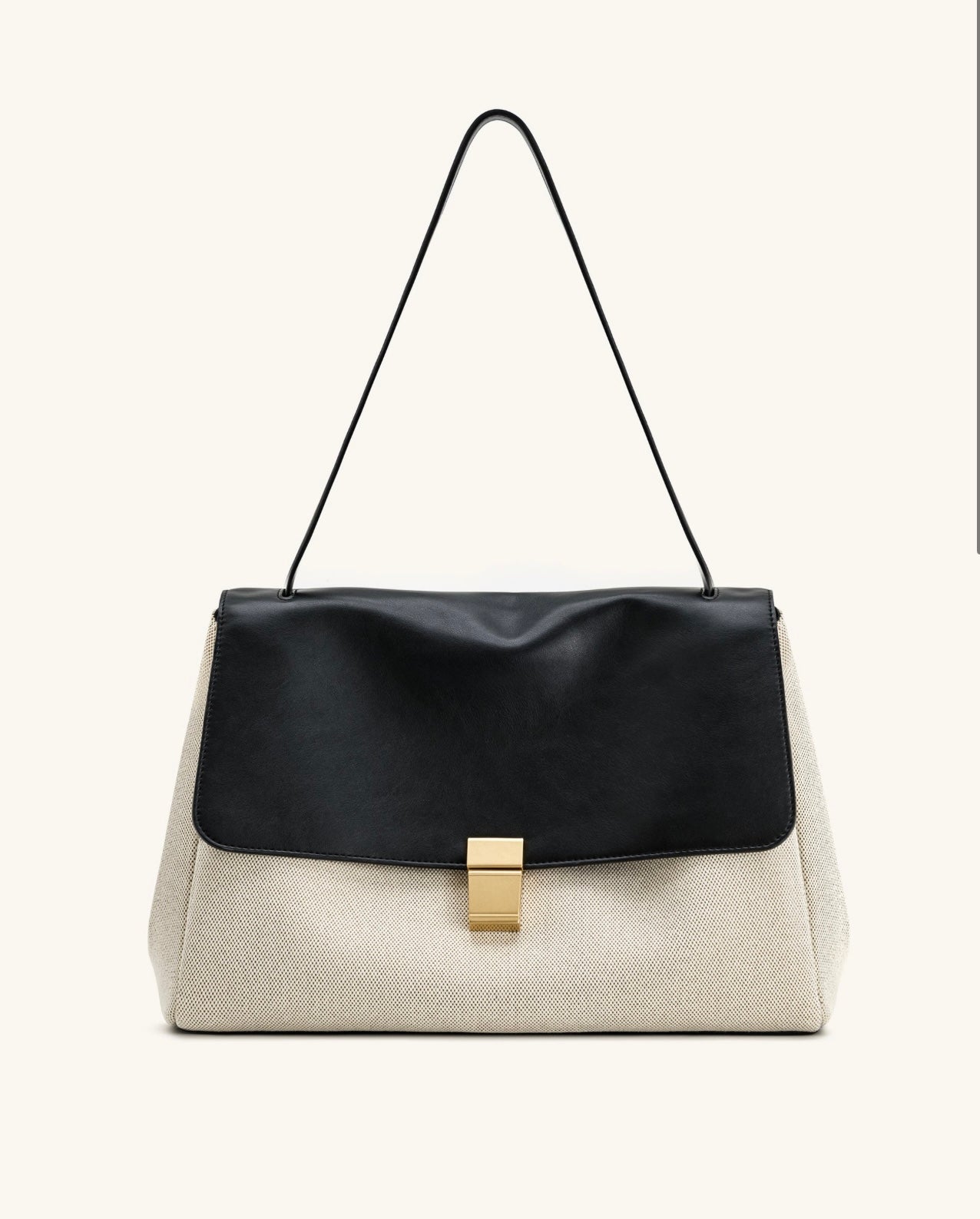 Hilary Shoulder Bag| Black Canvas