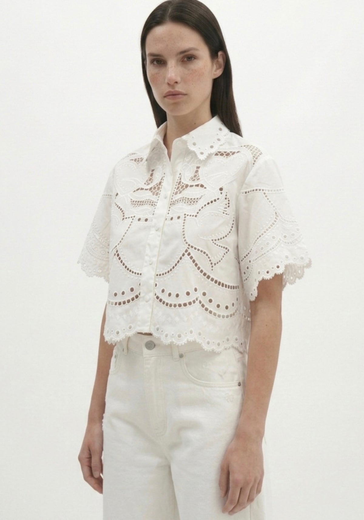 Chemise MC Avec Broderies