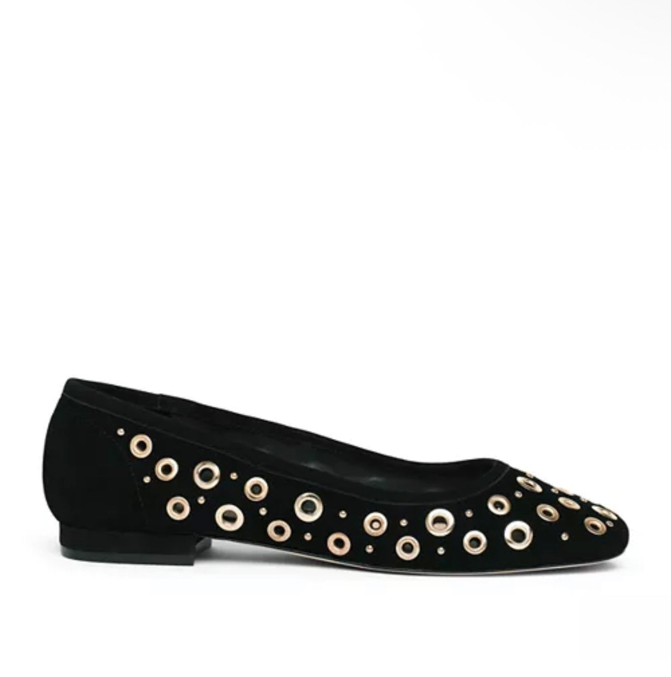 Ivy Mixed Hardware Ballet Flat