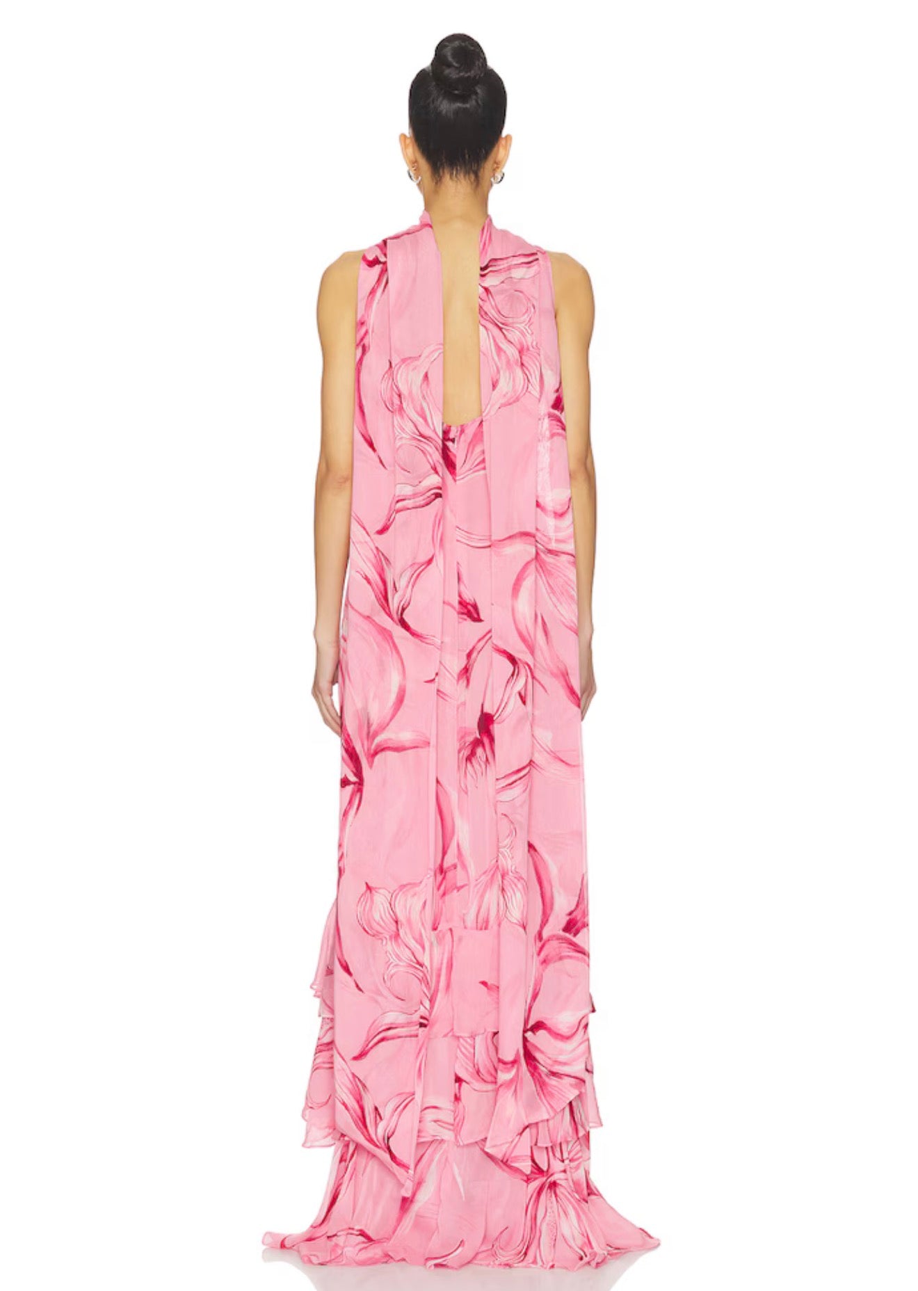 COWL MAXI DRESS WITH SASH- Rococo Sand
