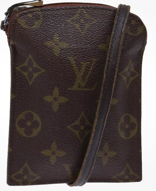 Louis Vuitton Monogram Canvas Phone Pouch Crossbody