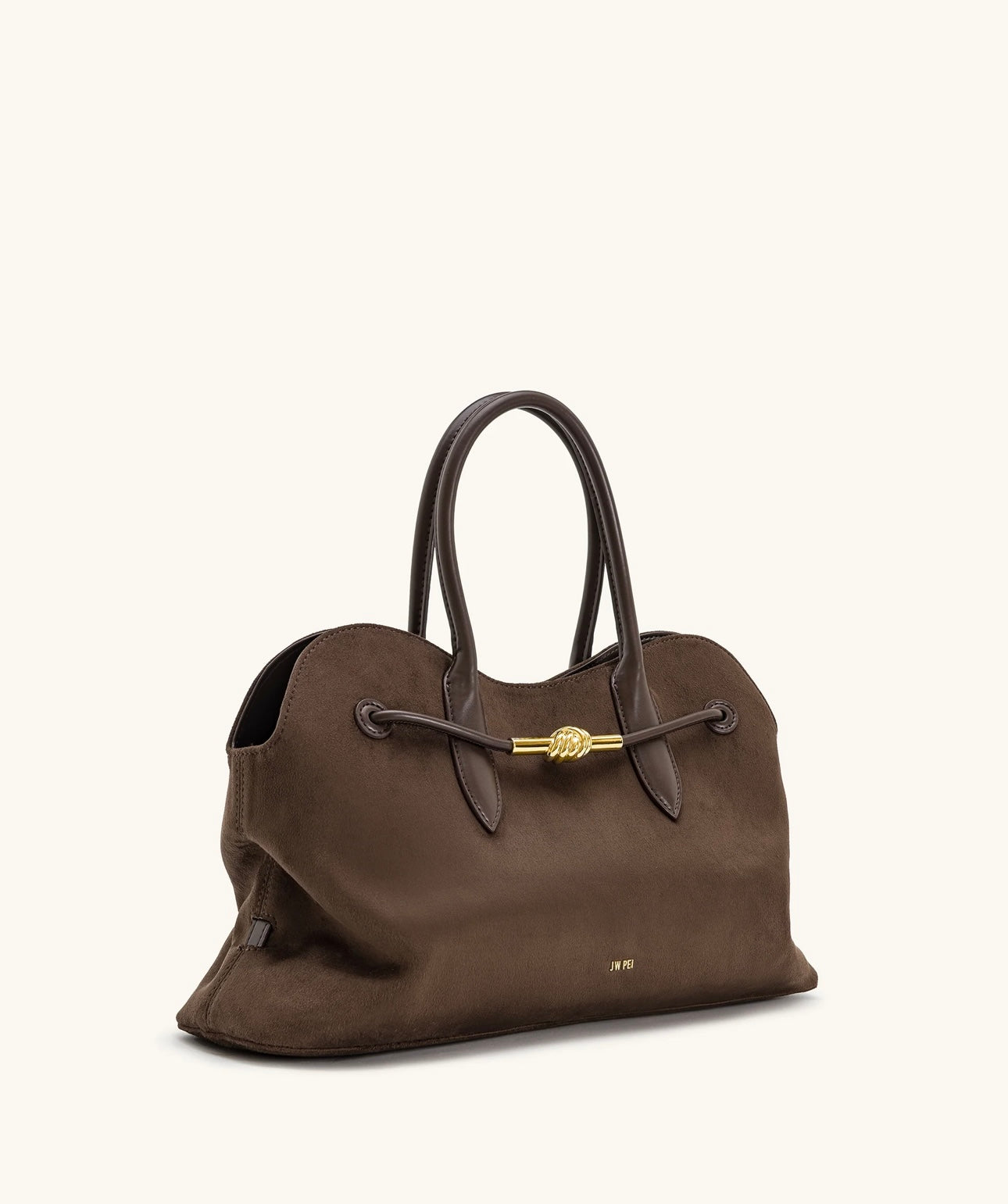 Adele Metal Rope Knot Tote Bag| Mocha Brown