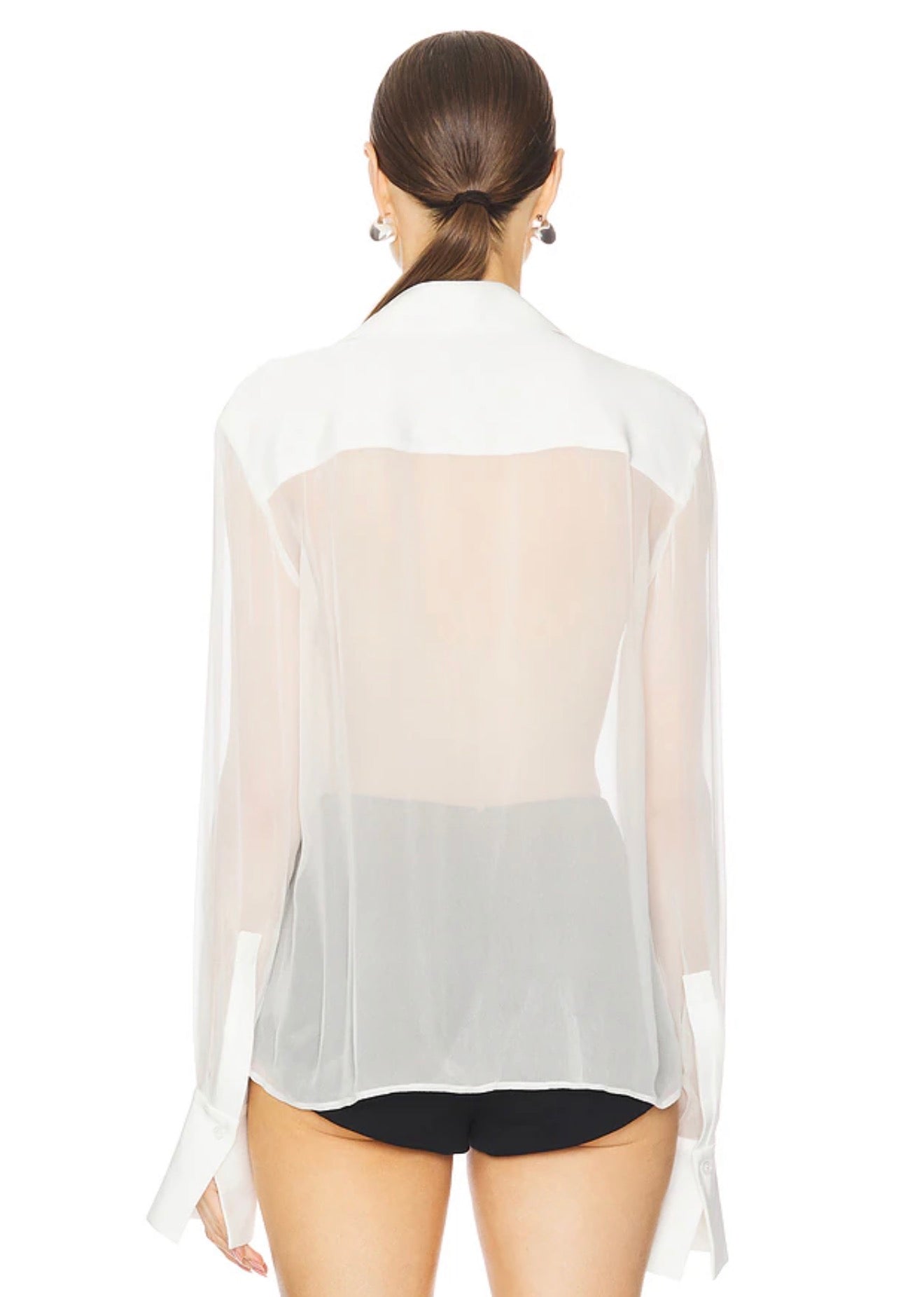 Meghan Silk Blouse in White
