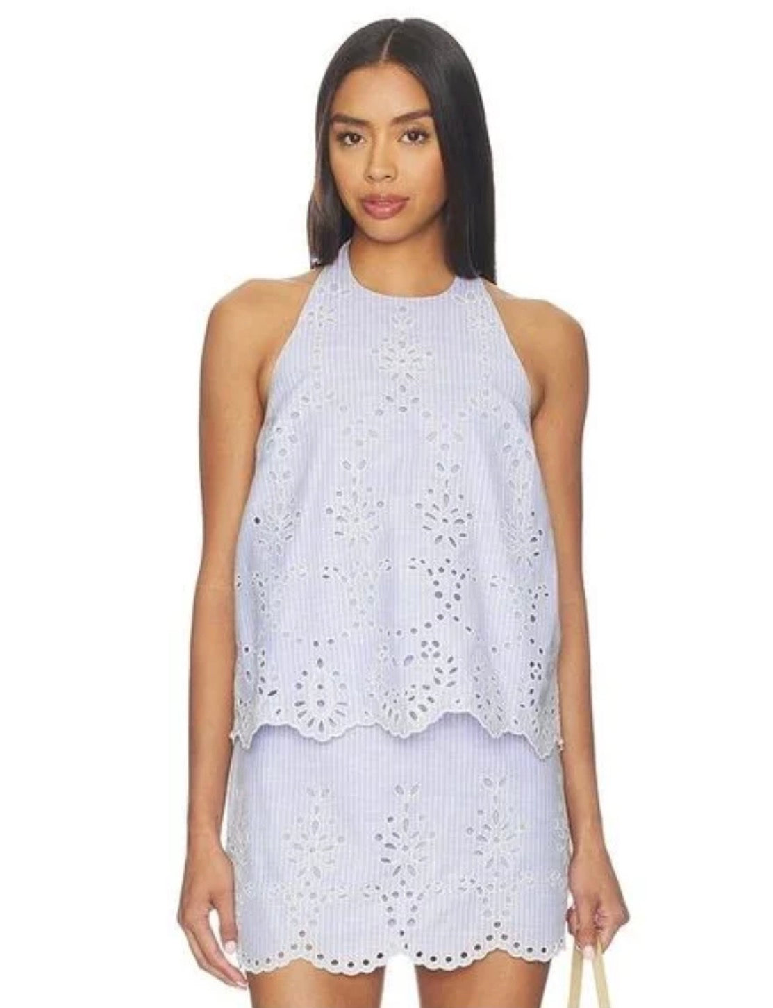 Halter Neck with Eyelet Detail