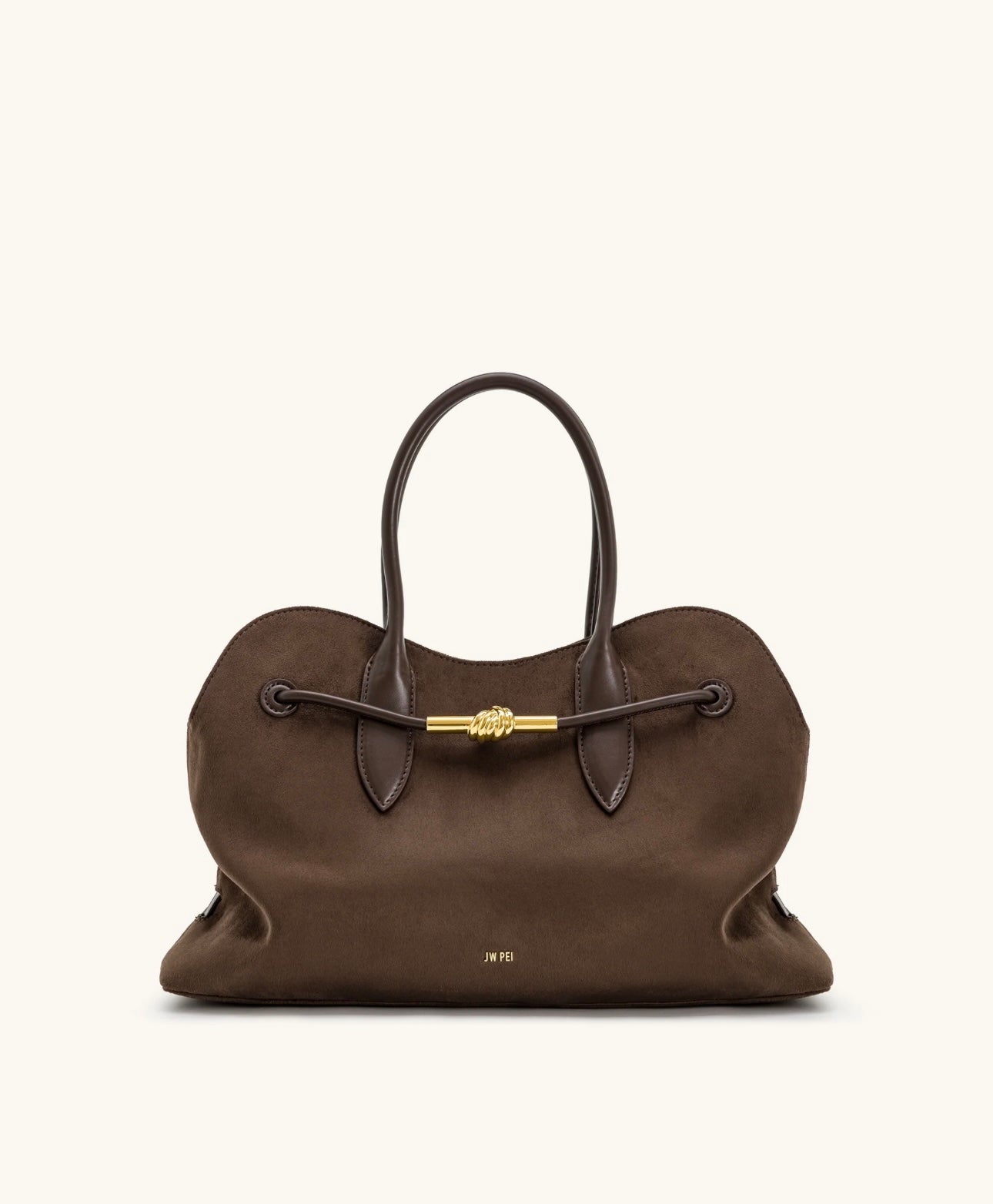 Adele Metal Rope Knot Tote Bag| Mocha Brown