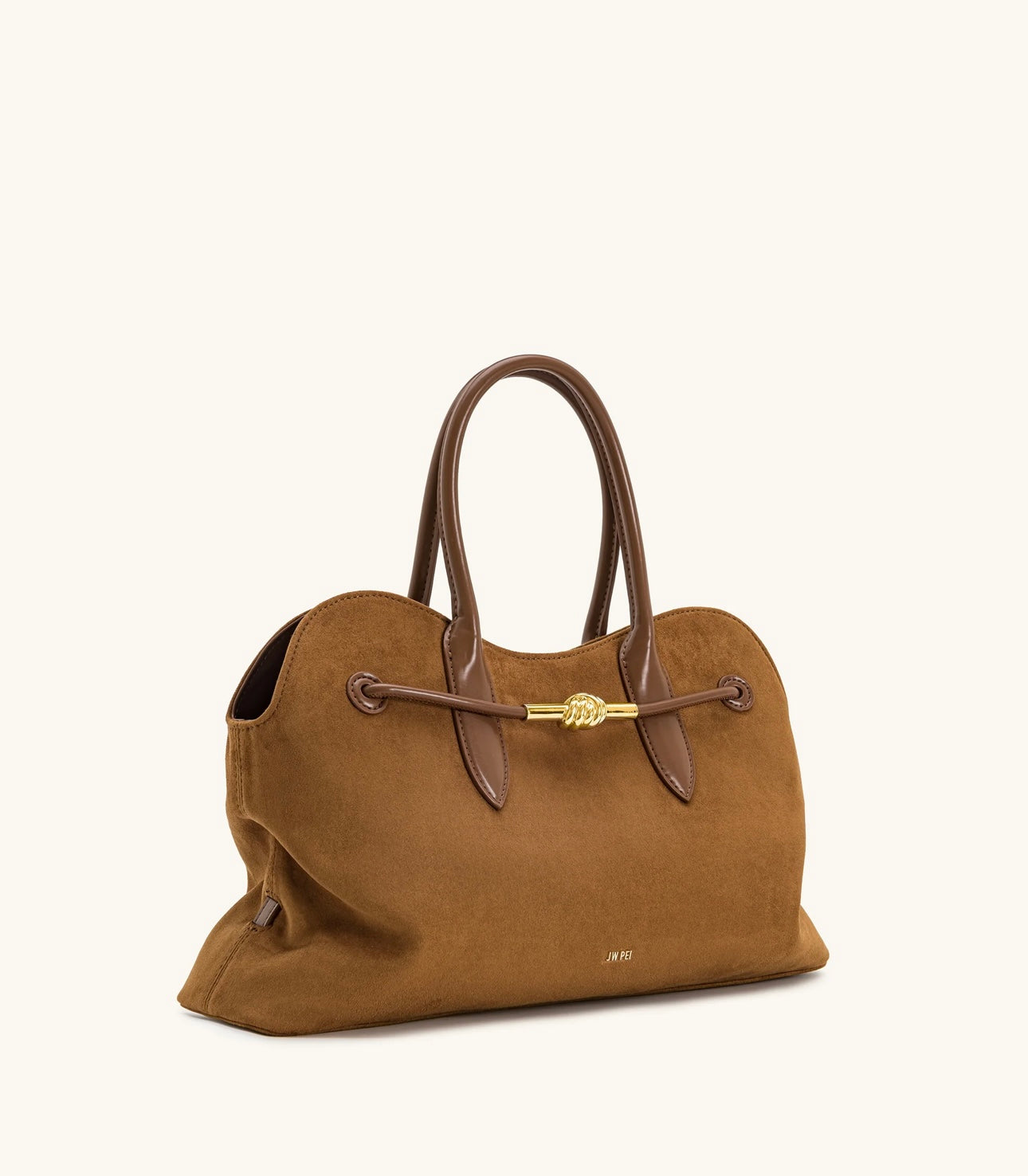 Adele Metal Rope Knot Tote Bag| Caramel Brown