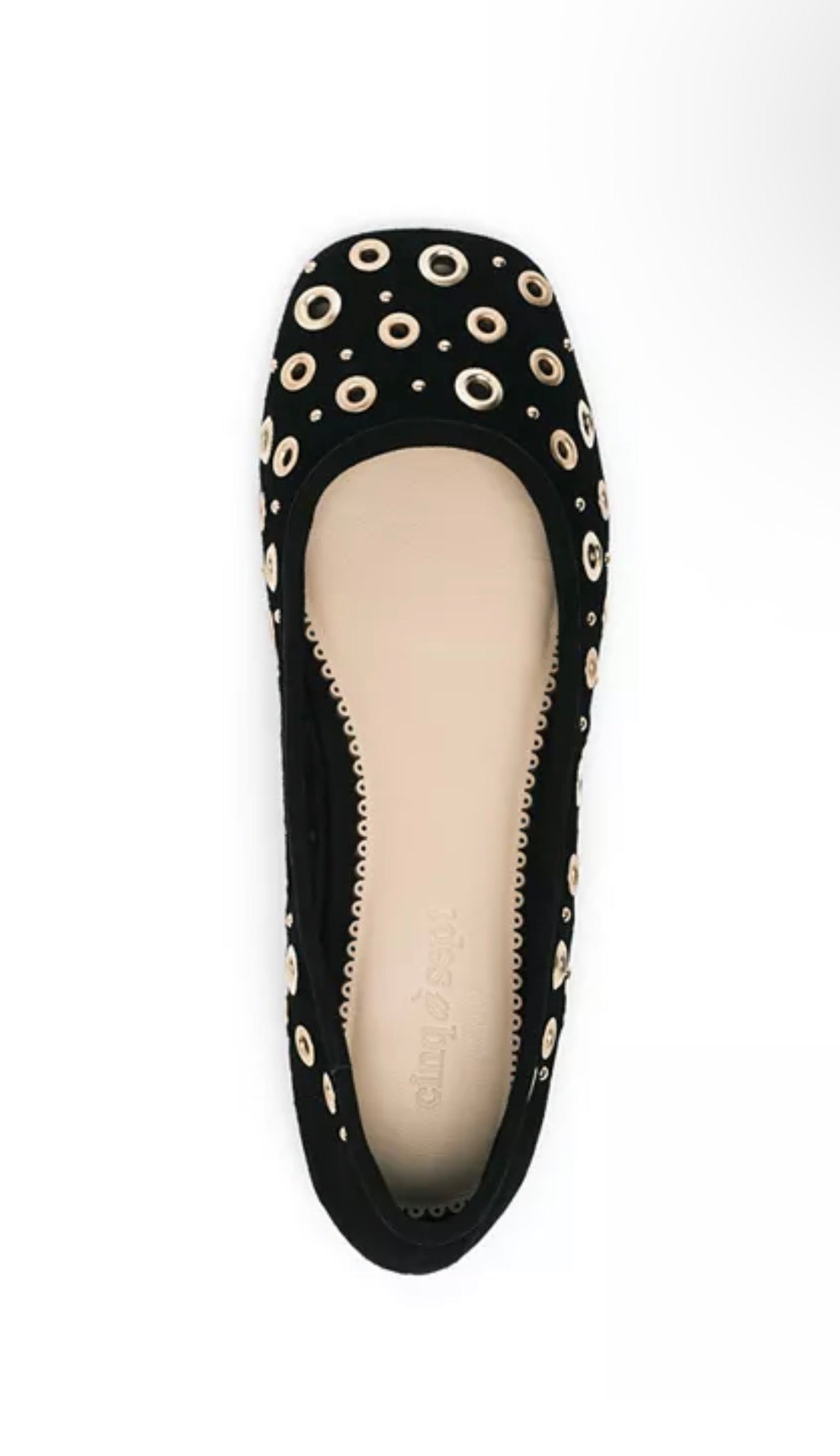 Ivy Mixed Hardware Ballet Flat