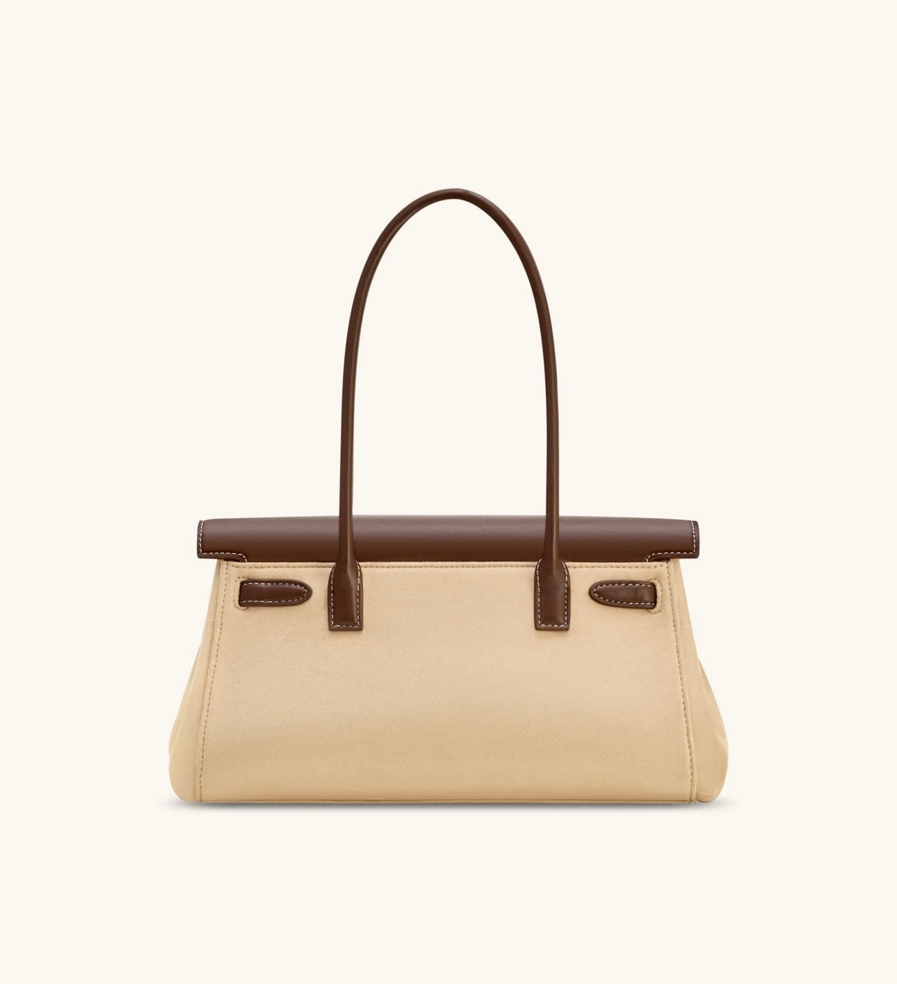 Yara Faux Suede Shoulder Bag| Dark Brown