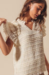 Flowy Woven Ruffle Shirt