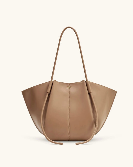 Nala Wide Tote Bag| Clay Brown
