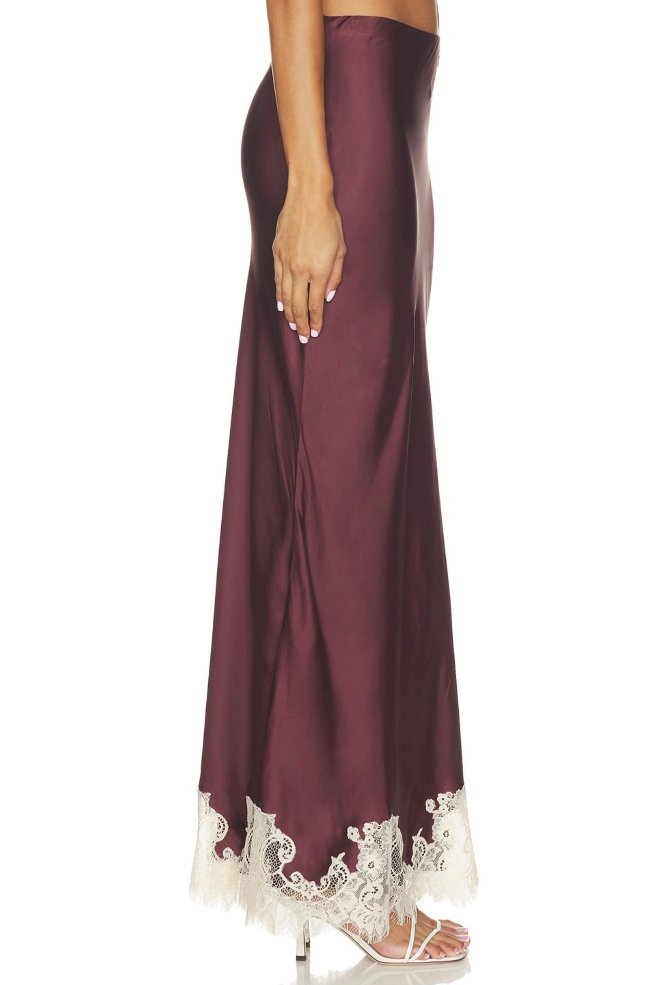 Maxi Skirt in Burgundy