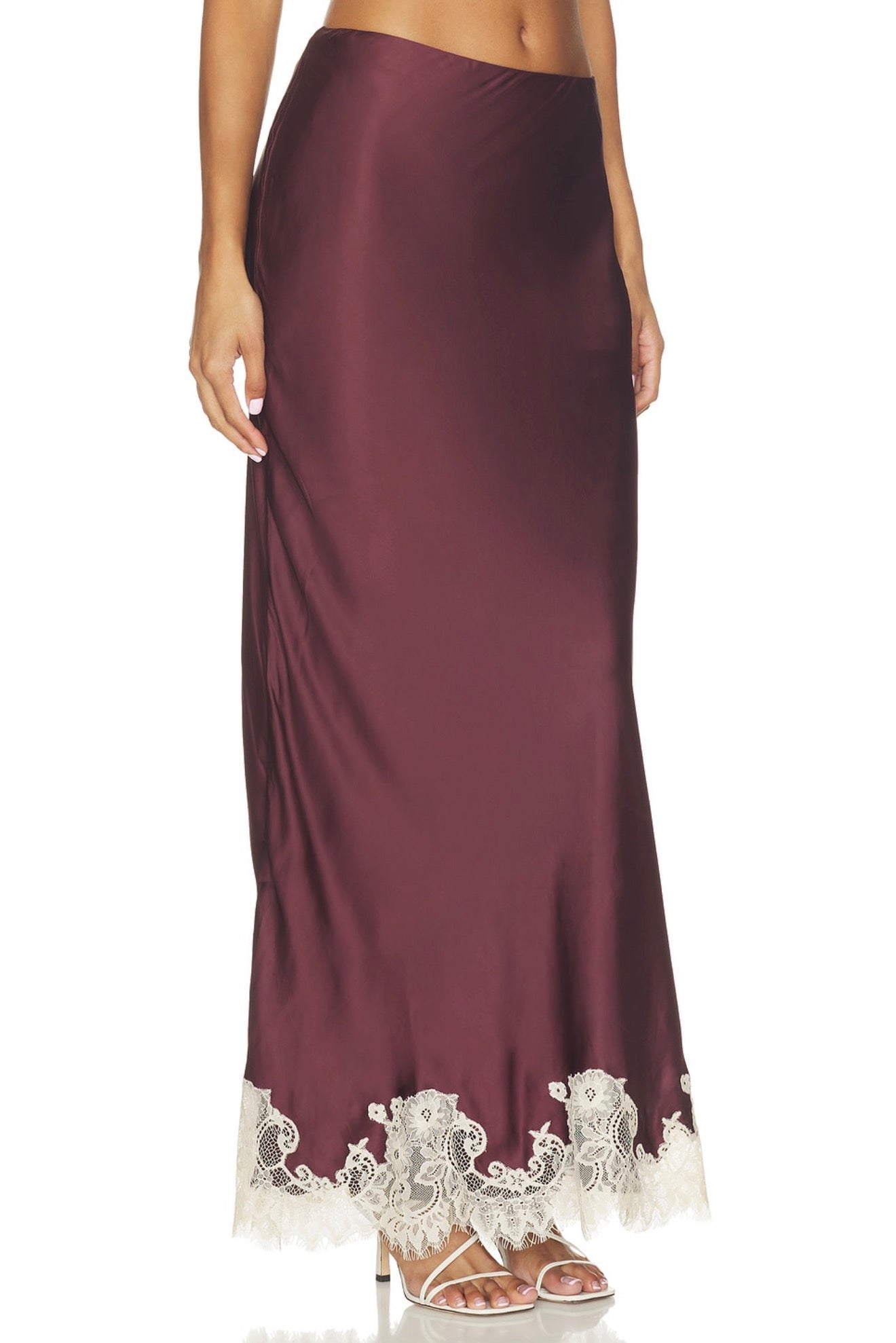 Maxi Skirt in Burgundy