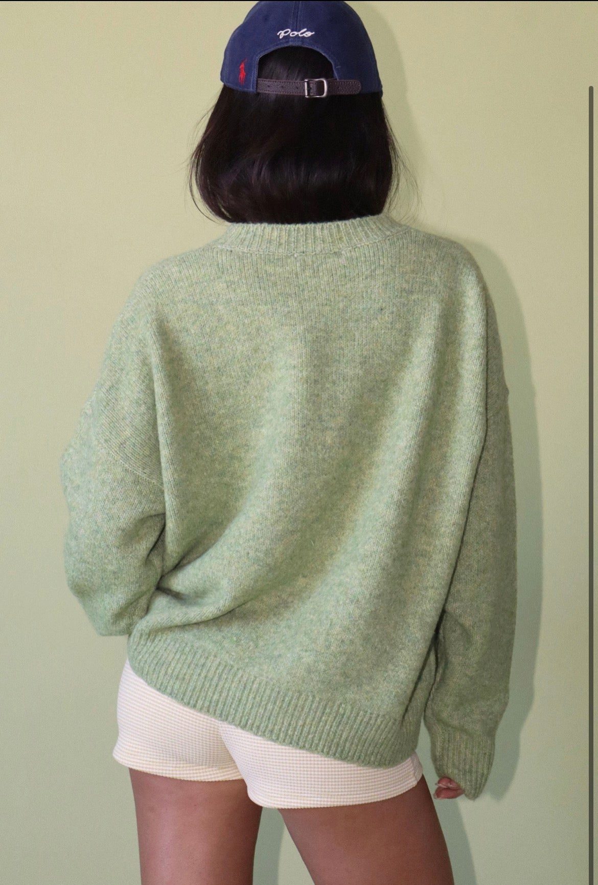 Crew-Neck Dog Icon Pullover Sweater