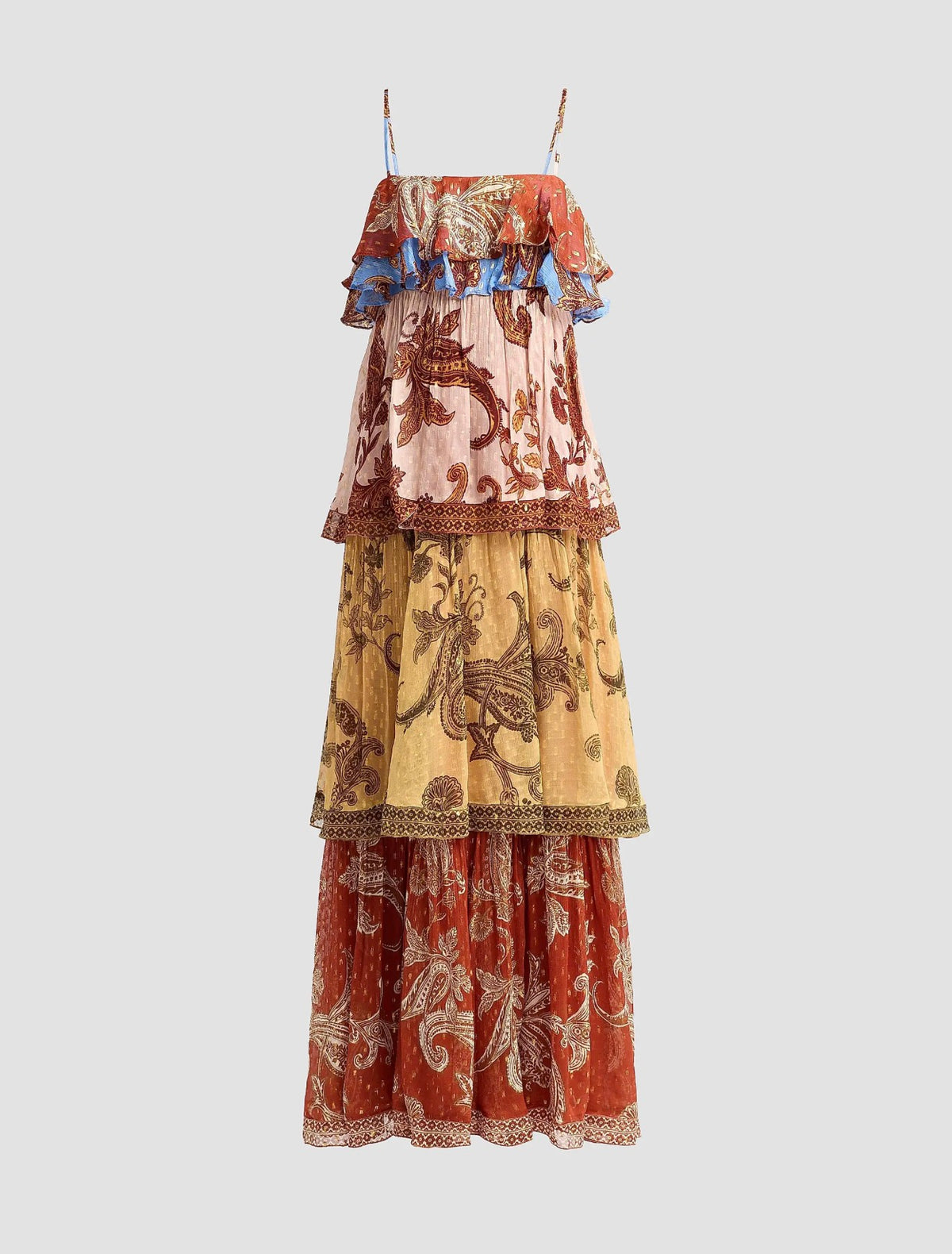 Printed Tiered Maxi Dress