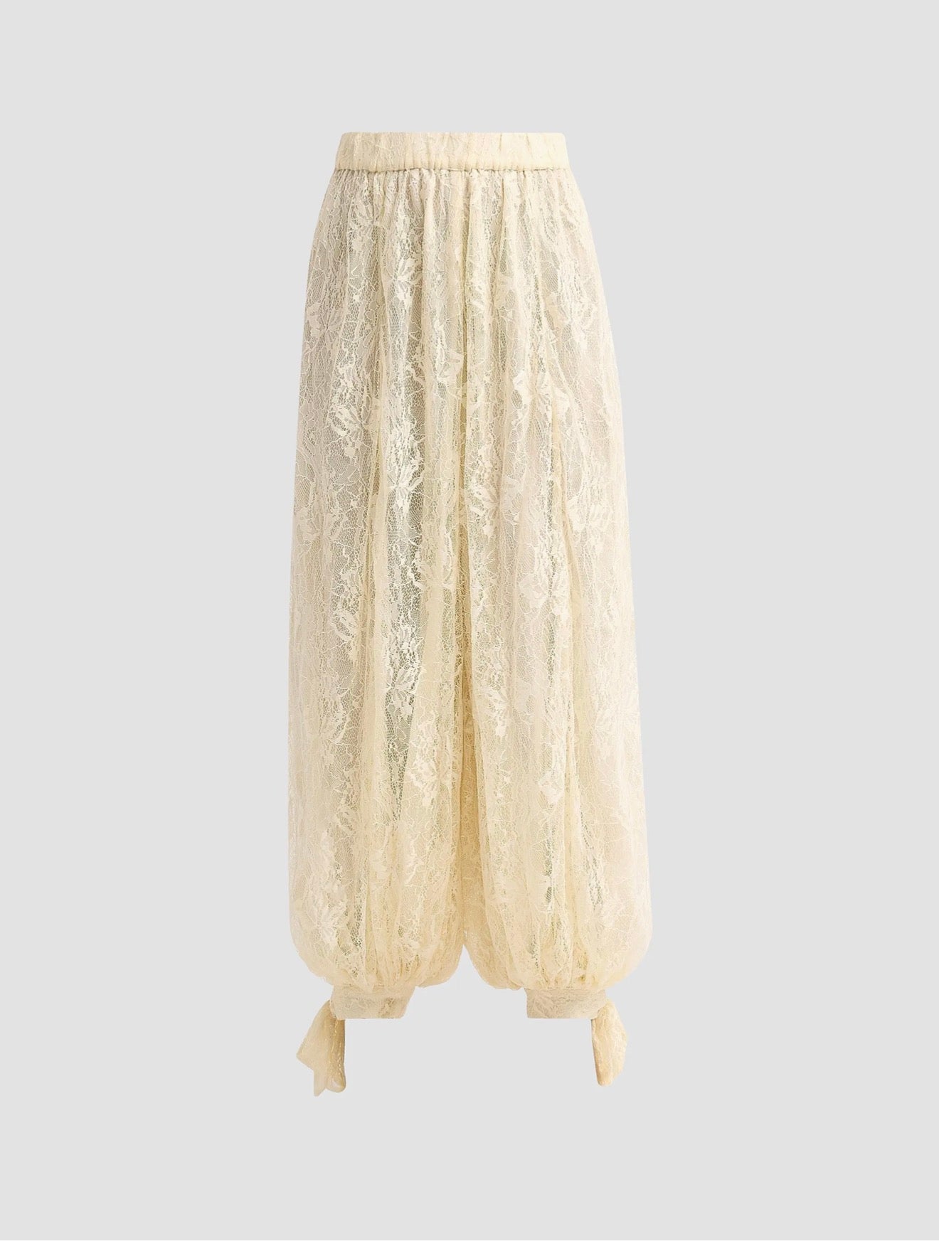 Floral Lace Parachute Pants