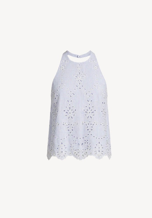 Halter Neck with Eyelet Detail