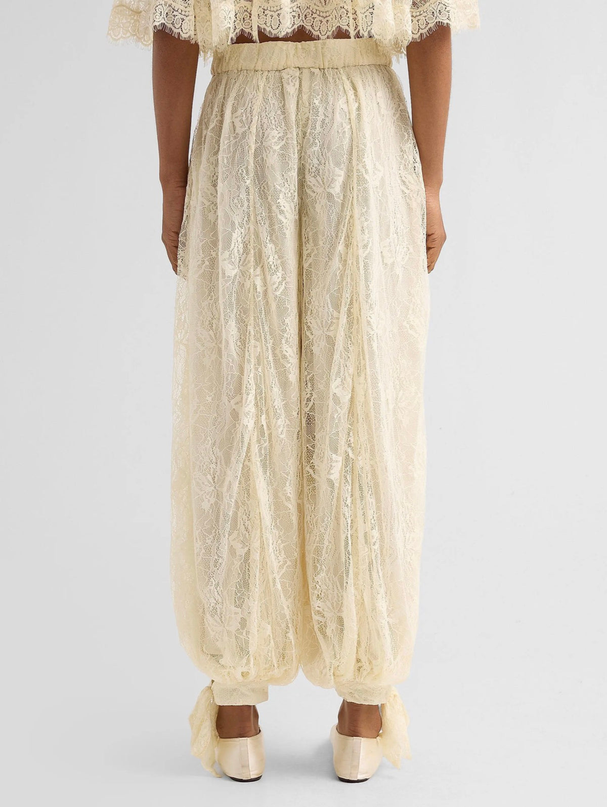 Floral Lace Parachute Pants