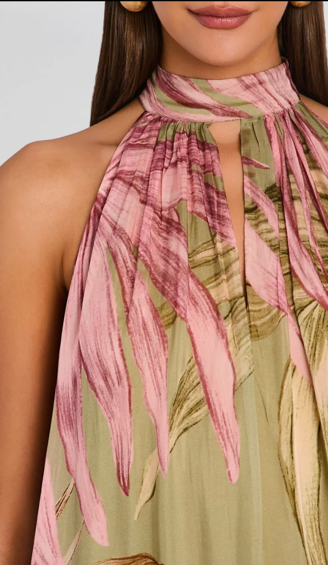 Flared Maxi Dress-Rococo Sand