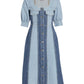 GANNI Cutline Bleach Midi Dress